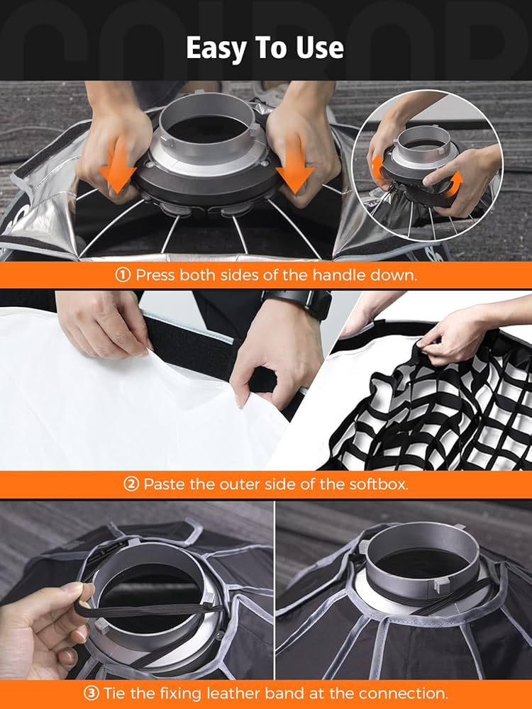 colbor cl60 ソフトボックスセット 落下が不安】COLBOR CL60にソフトボックスつけたら落ちるんじゃ