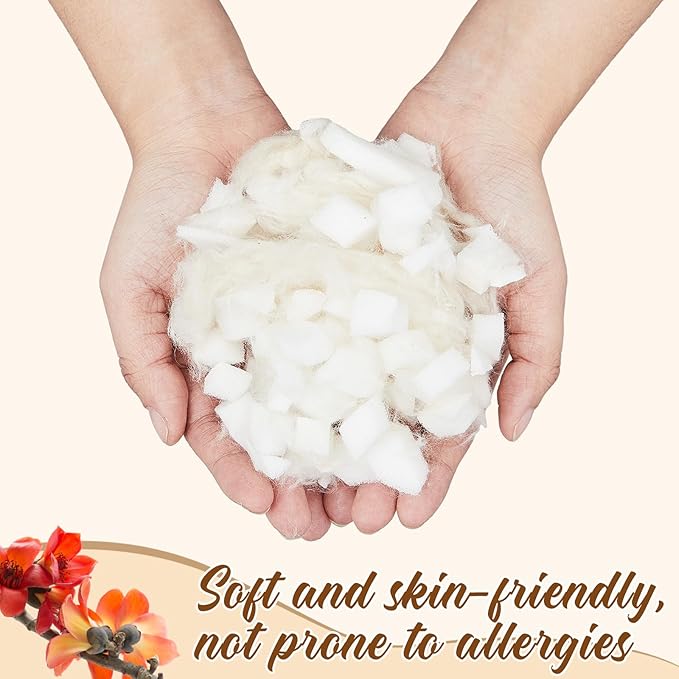 Almohada Kapok y Memory Foam 20 x 30 Pulgadas Ajustable miniatura 5