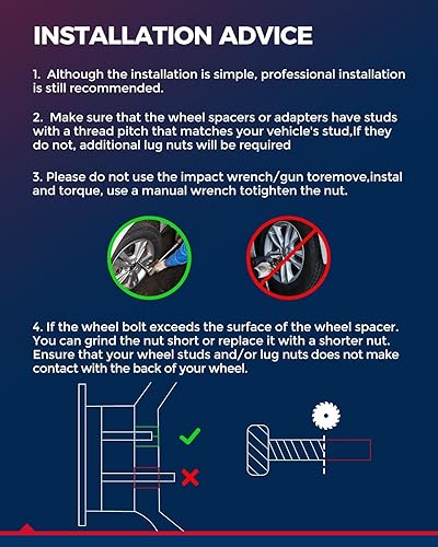 Vista 303 de KAX Espaciadores de rueda de 0.236 x 5.315 in, espaciadores de rueda centrados de 2 pulgadas y 6 lengüetas para F-15-0, Expedition, Mark LT, Negro