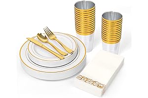 BAYZZ 175 Piece Gold Dinnerware Set: The Golden Standard for Elegant Entertaining