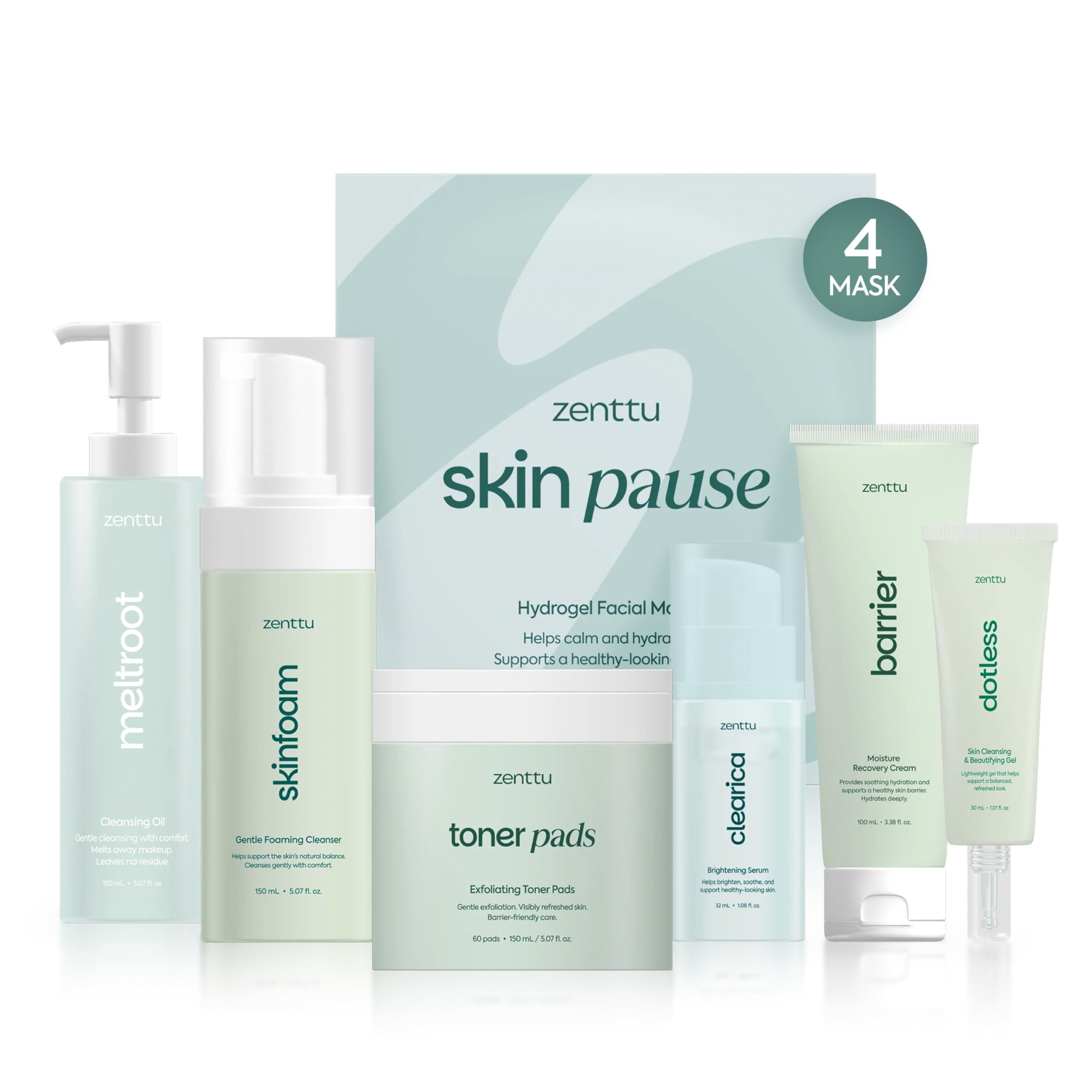 Amazon.com: ZENTTU korean Skin Care Kit Zen Balance, 6 Step