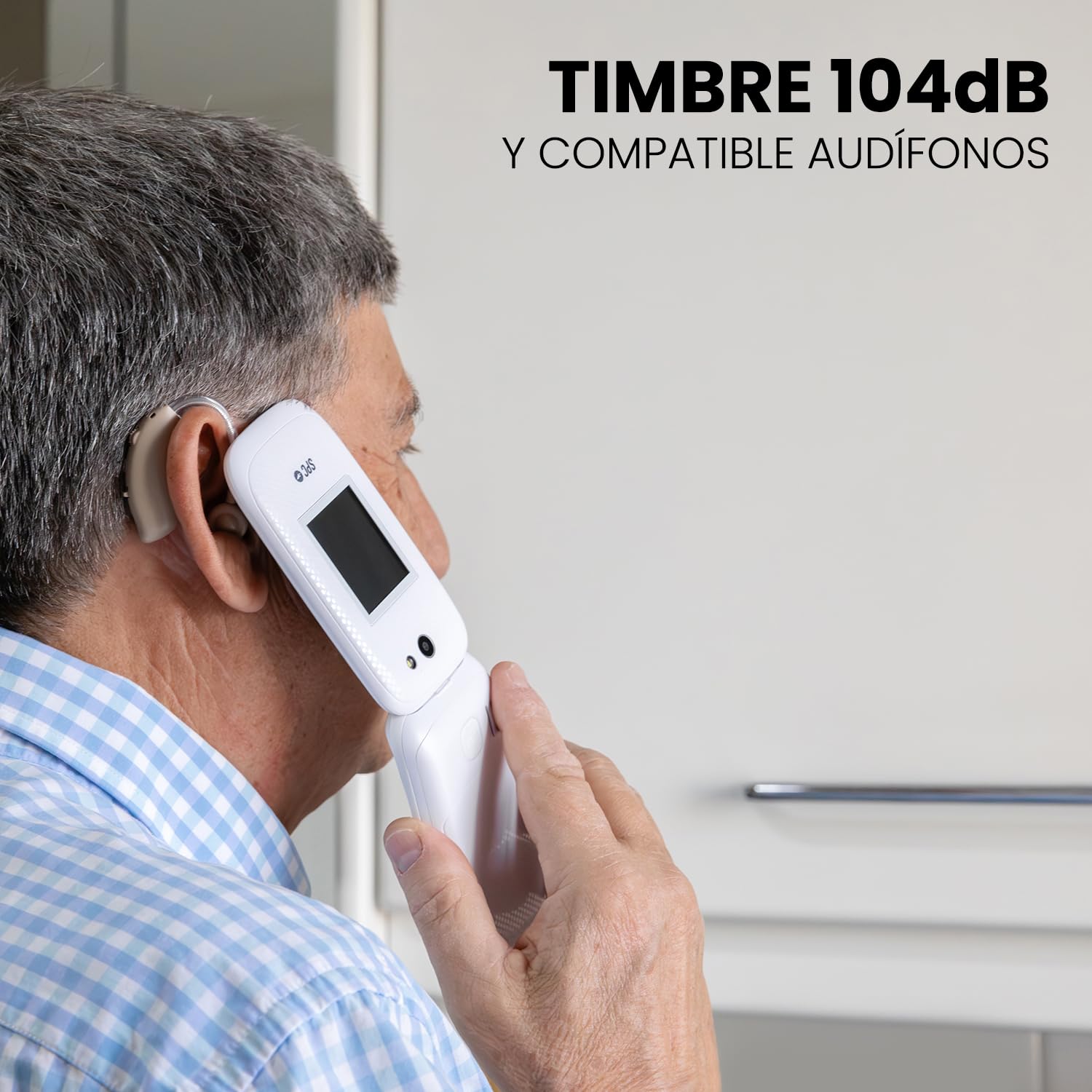 SPC Harmony 2 – Teléfono móvil para Personas Mayores | Teclas Grandes, 4G y Doble Pantalla antirrayaduras (2,8”+1,77”) | Botón SOS y Perfil Ice | Volumen 104dB y Compatible con audífonos, Negro