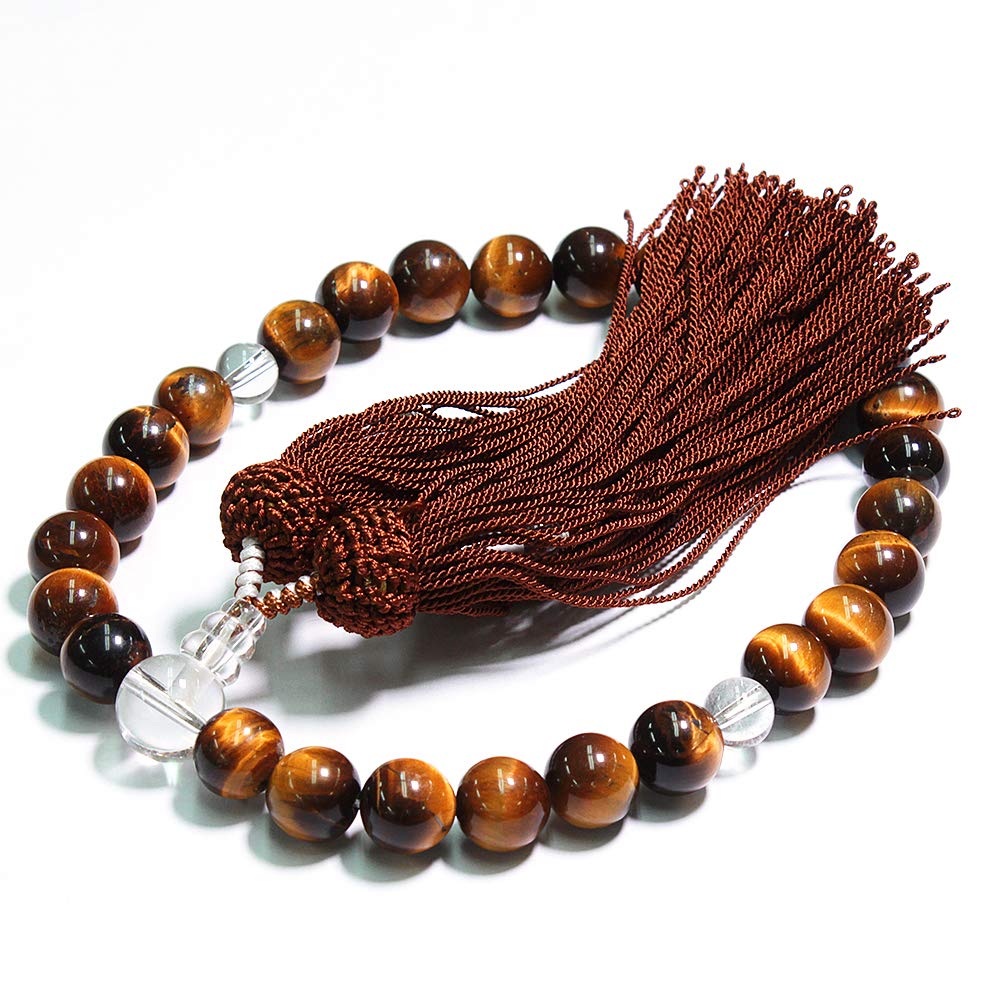 片手念珠】タイガーアイ10Φ㎜ 御念珠・数珠 タイガーアイ(虎目石
