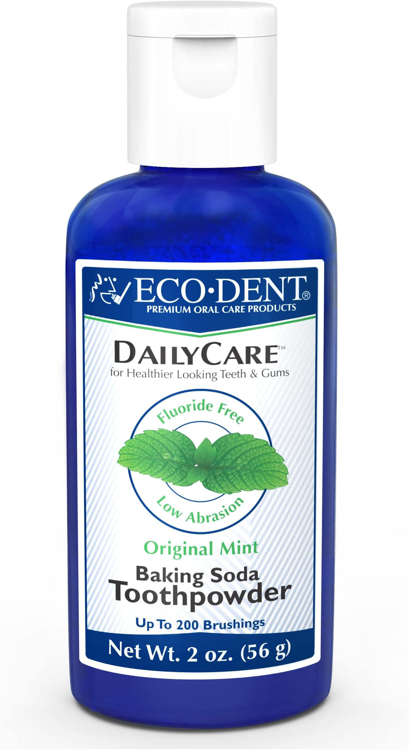 DailyCare Baking Soda Toothpowder, Original Mint - SLS & Fluoride-Free Toothpaste Powder with Minerals & Essential Oils, Toothpaste Alternative + DailyRinse Single-Use Pack