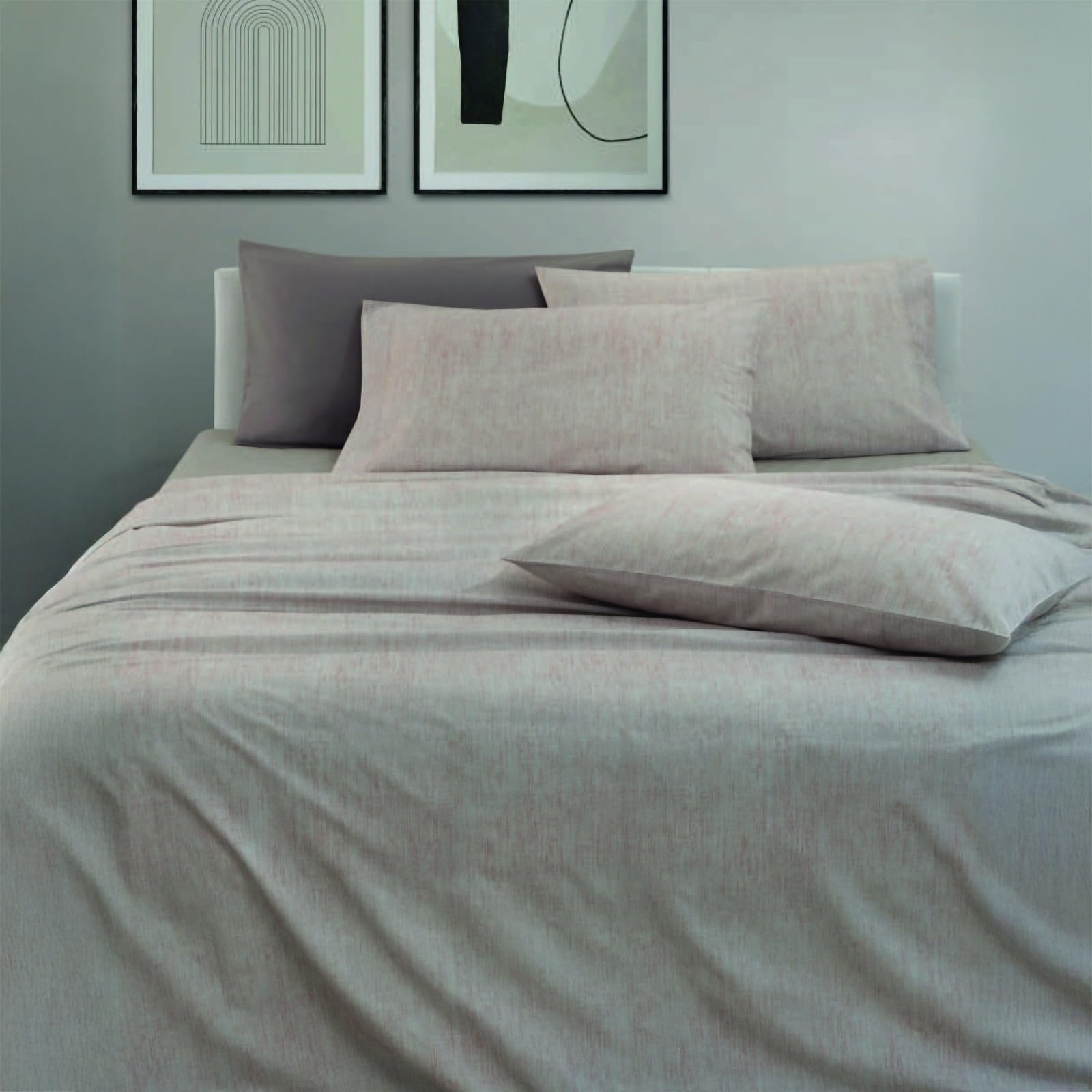Parure de lit 2 places pour une chambre blanche et cocooning