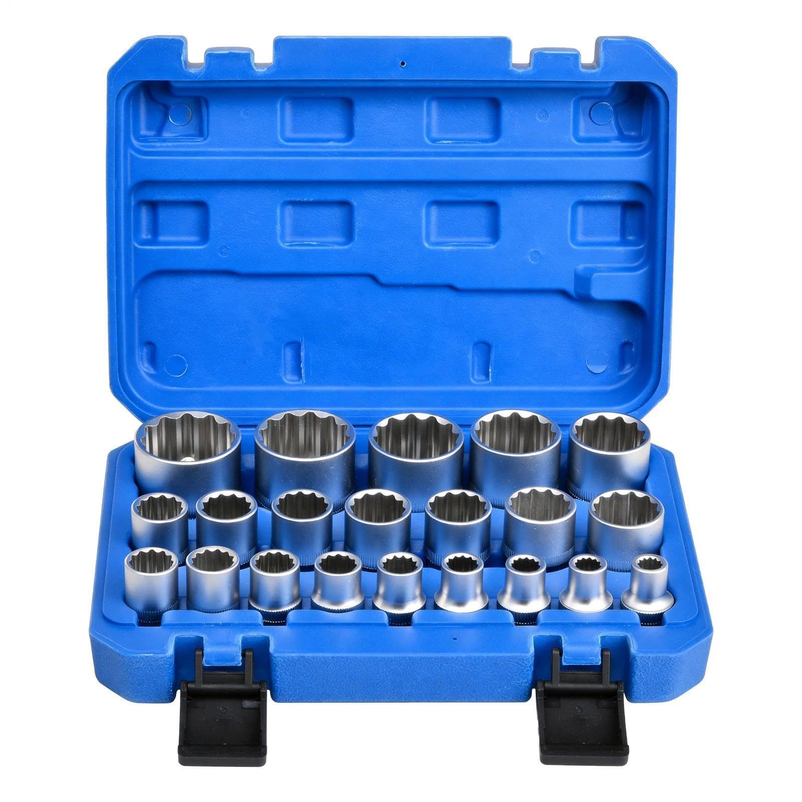 Set di Bussole Spline 21 Pezzi Guida Da 12,7 mm
