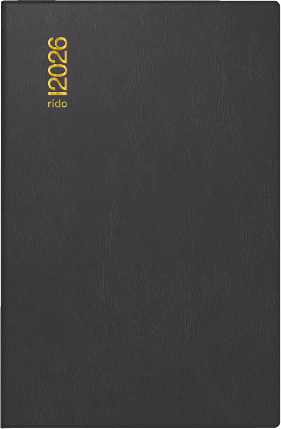 rido/idé Pocket Calendar Model Industrie II '26 | A7, Plastic, Black
