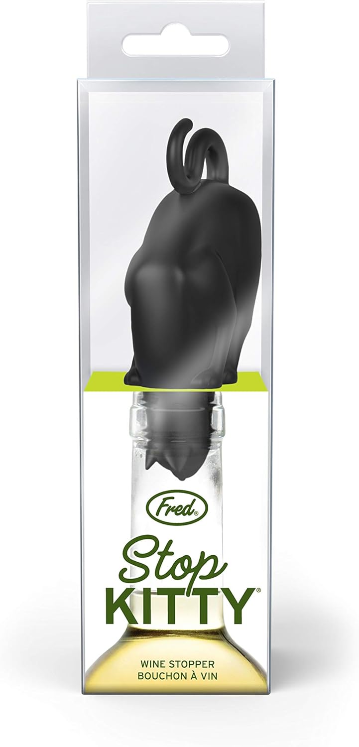 Genuine Fred STOP KITTY Wine Bottle Stopper - Image 3