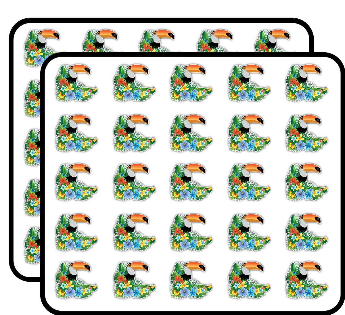 Toucan Animal Decorative Scrapbooking Sticker Waterproof Vinyl Stickers for Water Bottle, Laptop & Phone Case – 50 Pack