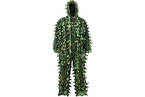 Bush Costume Adult Prank: Outdoor Camo Ghillie Suit 3D Leafy Camouflage Clothing Jungle Woodland Hunting