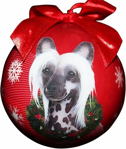 Bola a prueba de roturas de adorno navideño con cresta china Bola a prueba de roturas de adorno navideño con cresta china