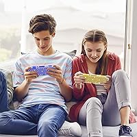 Vista 7 de DLseego Funda protectora con purpurina dorada para Switch Lite, cubierta de TPU suave de cristal transparente con absorción de golpes y diseño