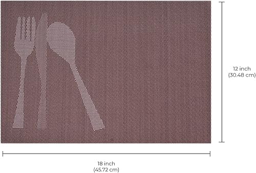 Miniatura 7 de Decozen Juego de 8 manteles individuales  Protector de mesa para decoración de cocina, resistente a los arañazos y al calor, lavables, lavables,