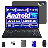Tablet 10 Pollici Android 15 con 22 GB RAM+128 GB ROM, Gemini AI