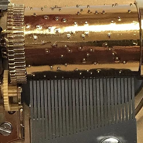 Miniatura 3 de BinkeGG Play Edelweiss Mecanismo de caja de música dorada de 30 notas Sankyo Partes de la caja de música Movimiento musical para cajas de música DIY
