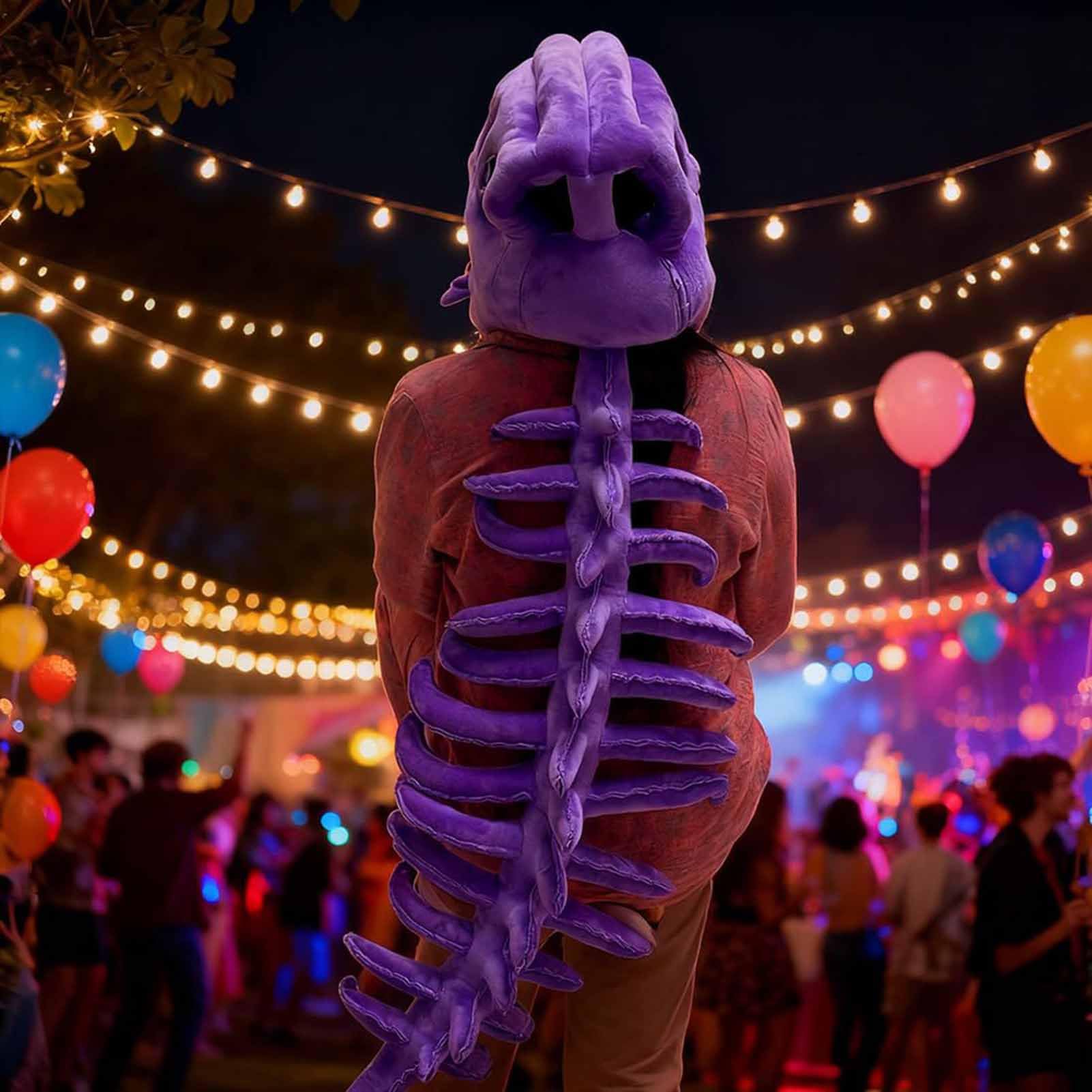 Generisch Kostium szkieletu dinozaura, kostium z efektem dźwiękowym, na imprezy tematyczne, Halloween, na występy sceniczne, imprezy tematyczne, konwencje komiksowe, straszny dom i