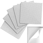 Pokiiulk Classic Baseplates, Peel and Stick Base Plates for Building Bricks, Compatible with Major Brands, Self-Adhersive Base for Bricks 10 x 10, 6 Pack Grey