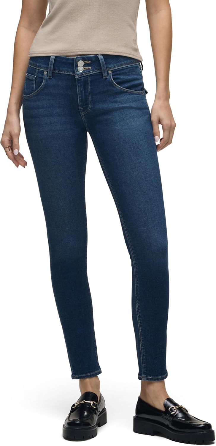 Hudson Womens Collin Mid Rise Skinny Jean, with Back Flap Pockets