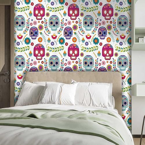 Miniatura 2 de YANFENQI Papel tapiz para pared de sala de estar, decoración mexicana, papel tapiz para cocina, decoración de pared, papel de gabinete versátil para