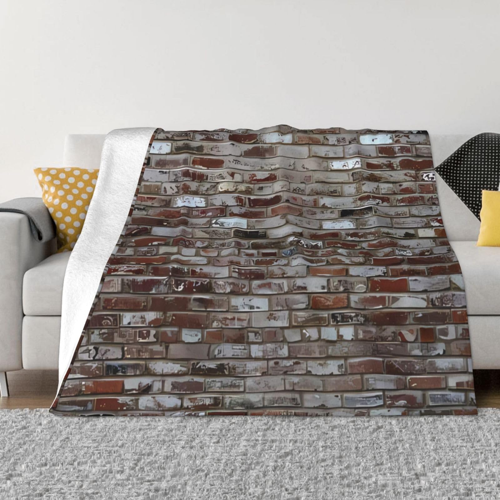 Couverture murale flanelle pour des soirées cocooning sur le canapé du salon