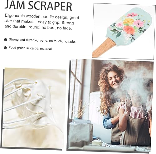 Miniatura 4 de IMIKEYA 2 piezas de silicona espátula de crema de mantequilla glaseado de silicona magdalena decoraciones florales decoración de pasteles espátula