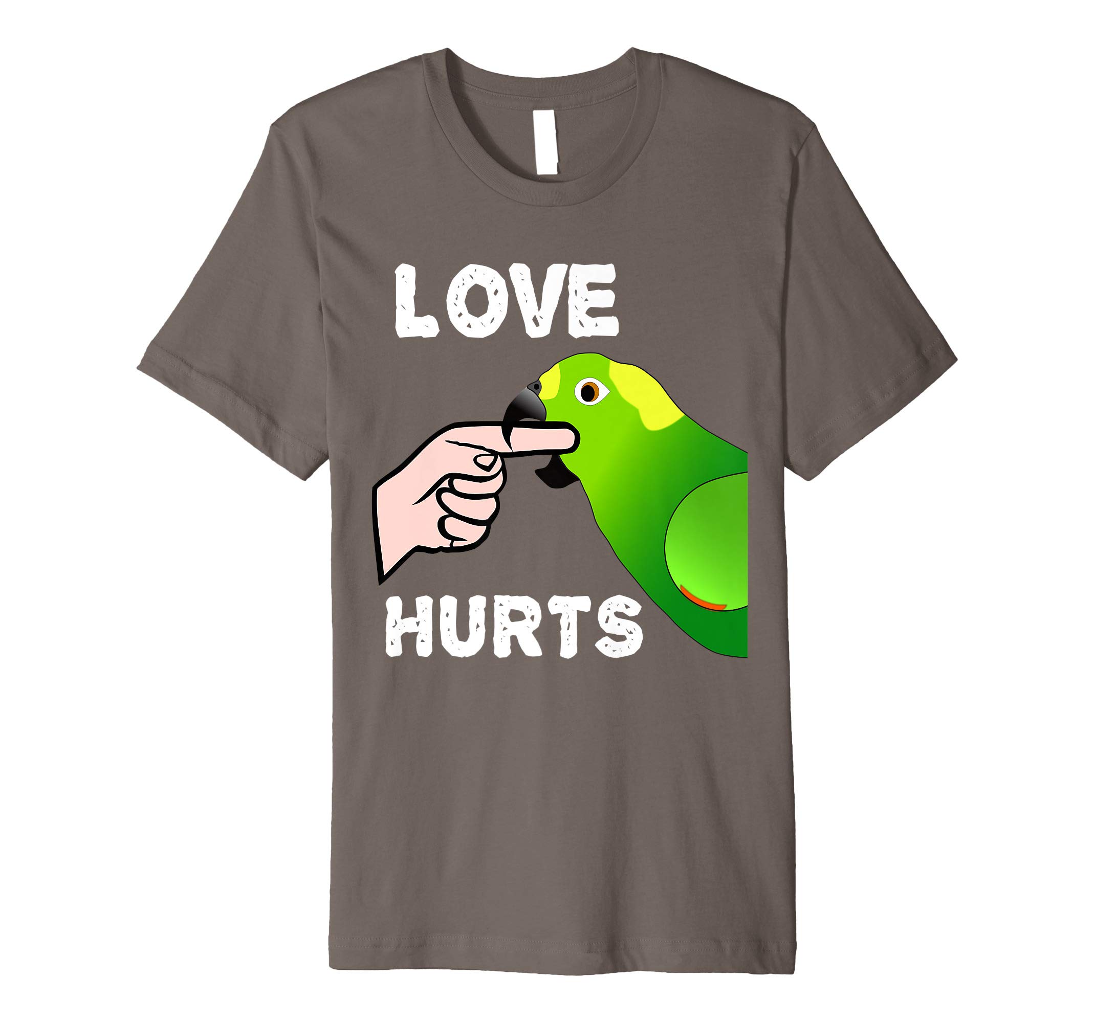 Love Hurts Naped Amazon Parrot Premium T-shirt