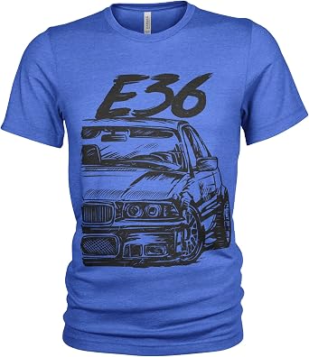 E36 M3 3 Series Grunge T-Shirt Uomo - Sabbia, Taglia M - Maglietta Girocollo In Cotone