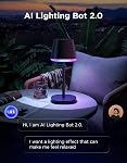 Govee Lampe de table intelligente sans fil classique (sans adaptateur), lampe de bureau portable RGBIC Lampe de table rechargeable pour salon, LED Lampe de chevet avec 72 Modes de scènes, minuterie, 500lm