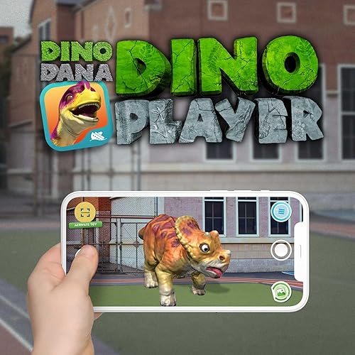 Miniatura 5 de Safari Ltd. Dino Dana Triceratops - Figura de huevo de dinosaurio de 4.5 pulgadas, juguete educativo para niños, niñas y niños a partir de 3 años