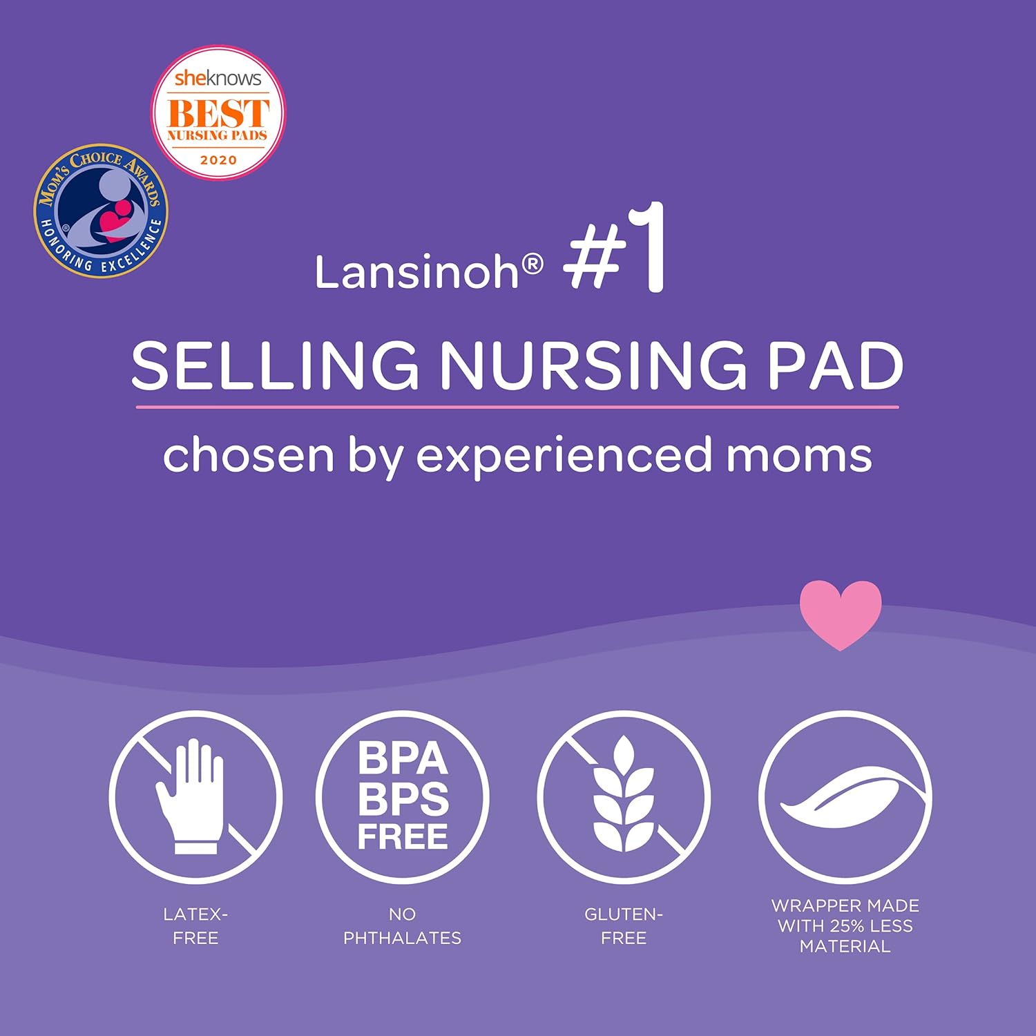 Lansinoh Stay Dry Disposable Nursing Pads for Breastfeeding, 60 Count (Pack of 4) : Nursing Bra Pads : Baby