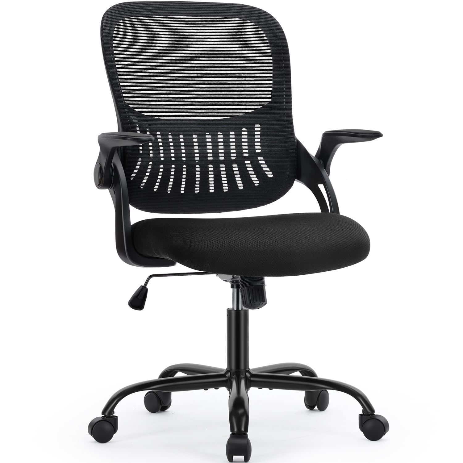 Chaise de bureau noire DUMOS en nylon et acier allié design moderne