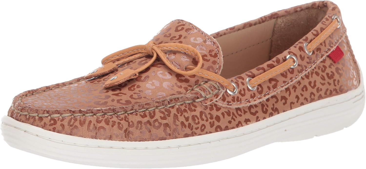 Marc Joseph New York Unisex Kids Boys/Girls Leather Cypress Hill Loafer, Leopard Nubuck, 4 M US Little