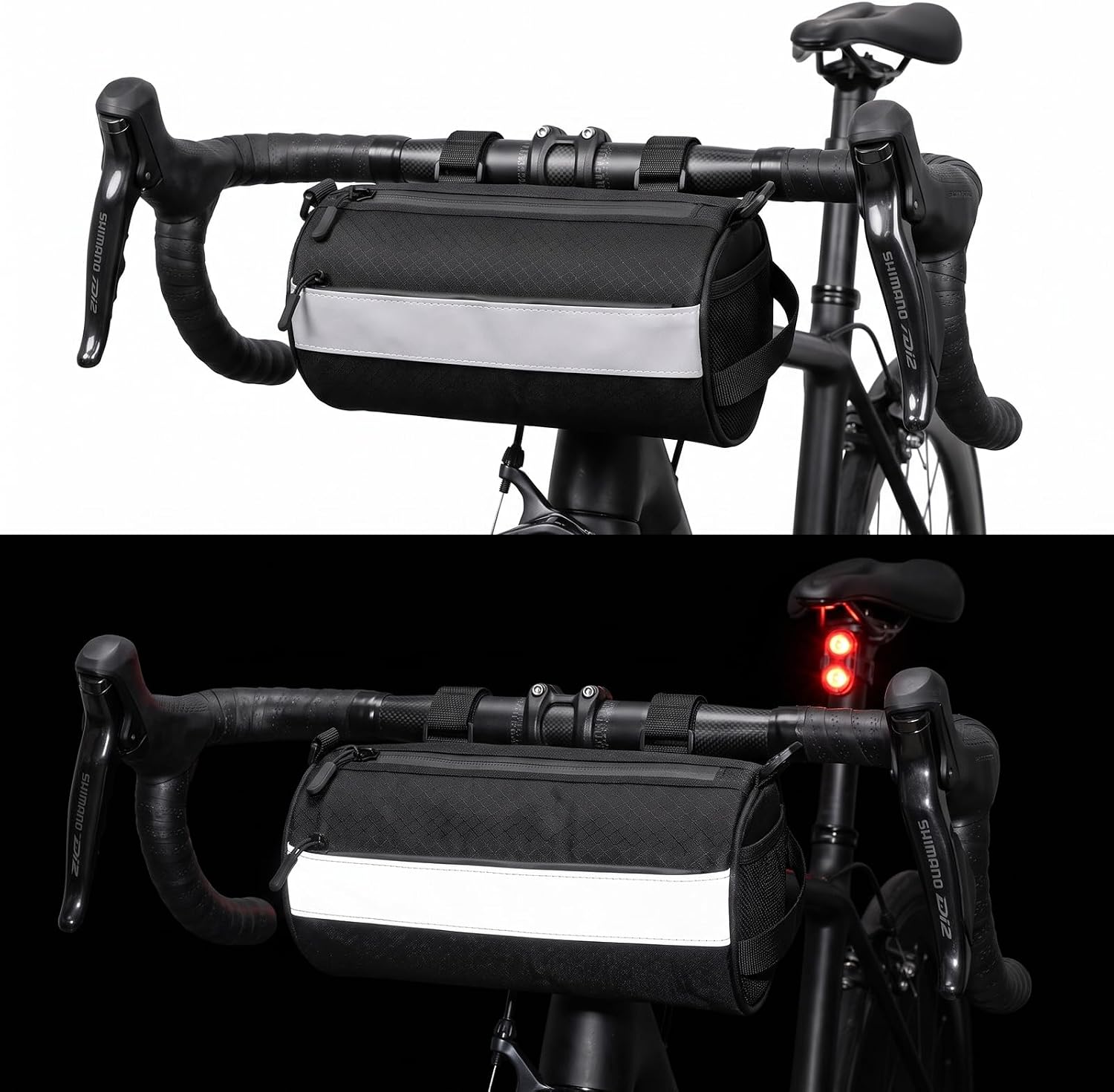 Waterproof Bike Handlebar Bag for E-bike & Bicycle 2.4L Front Storage Bag image 3
