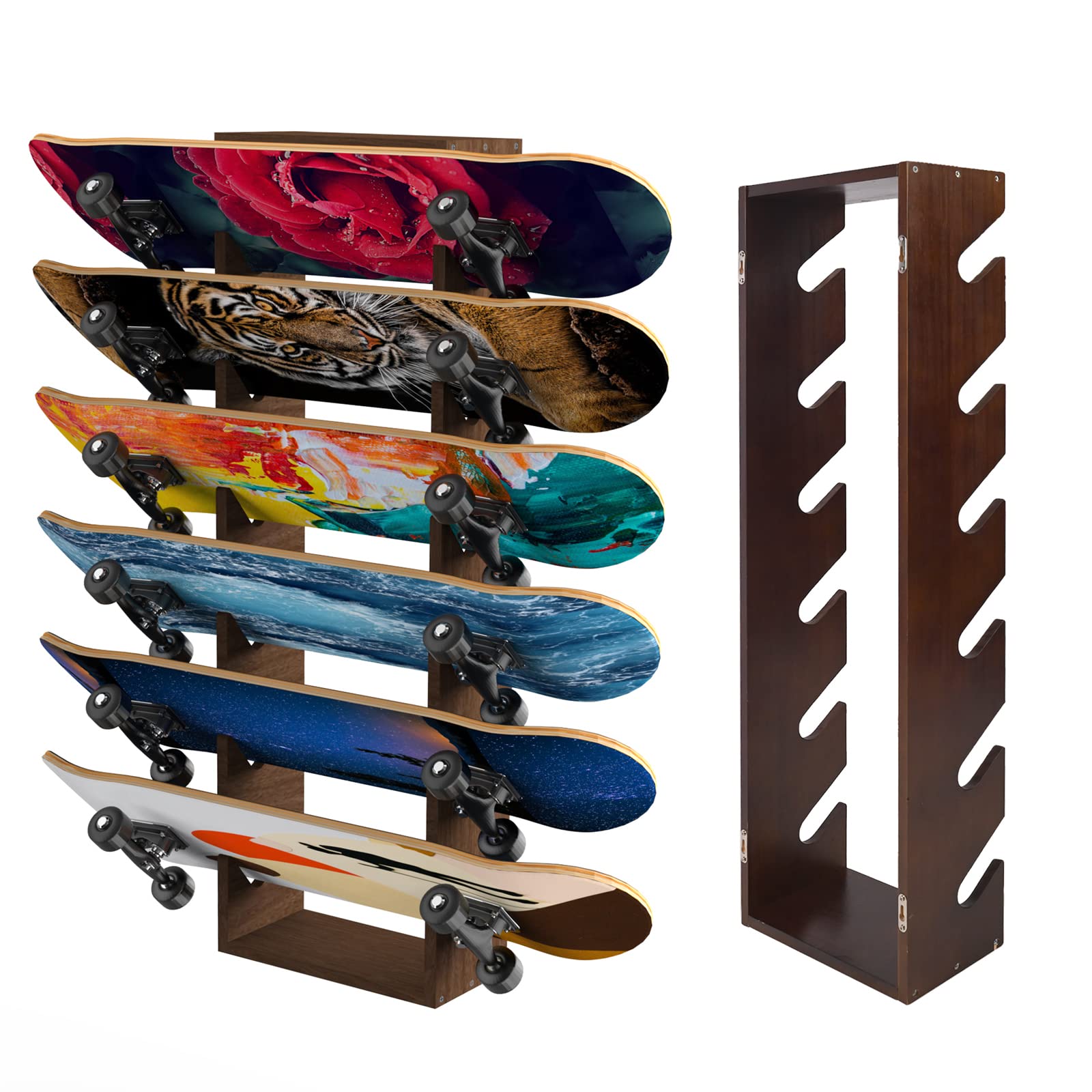 Support de plancher, support de plancher, présentoir de planche à roulettes, support de rangement pour planche à roulettes, support de rangement pour garage, club et magasin de skate