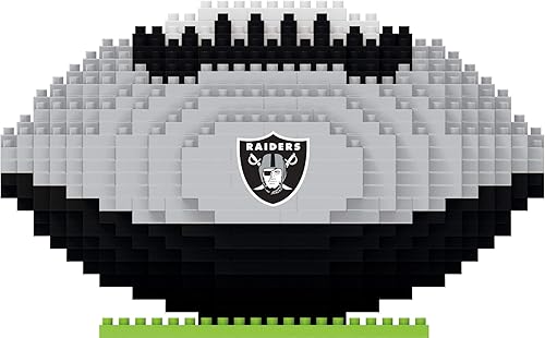 Miniatura 8 de FOCO NFL BRXLZ - Rompecabezas de pelota de fútbol unisex 3D con logotipo del