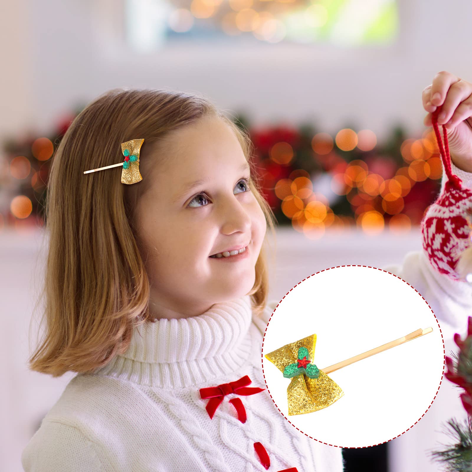 Christmasヘアゴム Amazon.com : 16 Peace Christmas Hair Clips for Women Rhinestone
