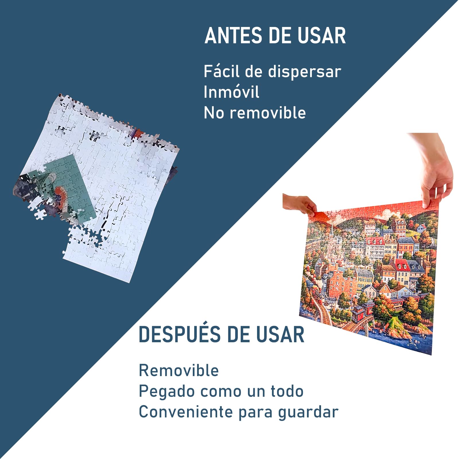 Nariolar Pegamento Puzzle, 2 * 120ml Pegamento para Rompecabezas, con Aplicador y Secado Rápido