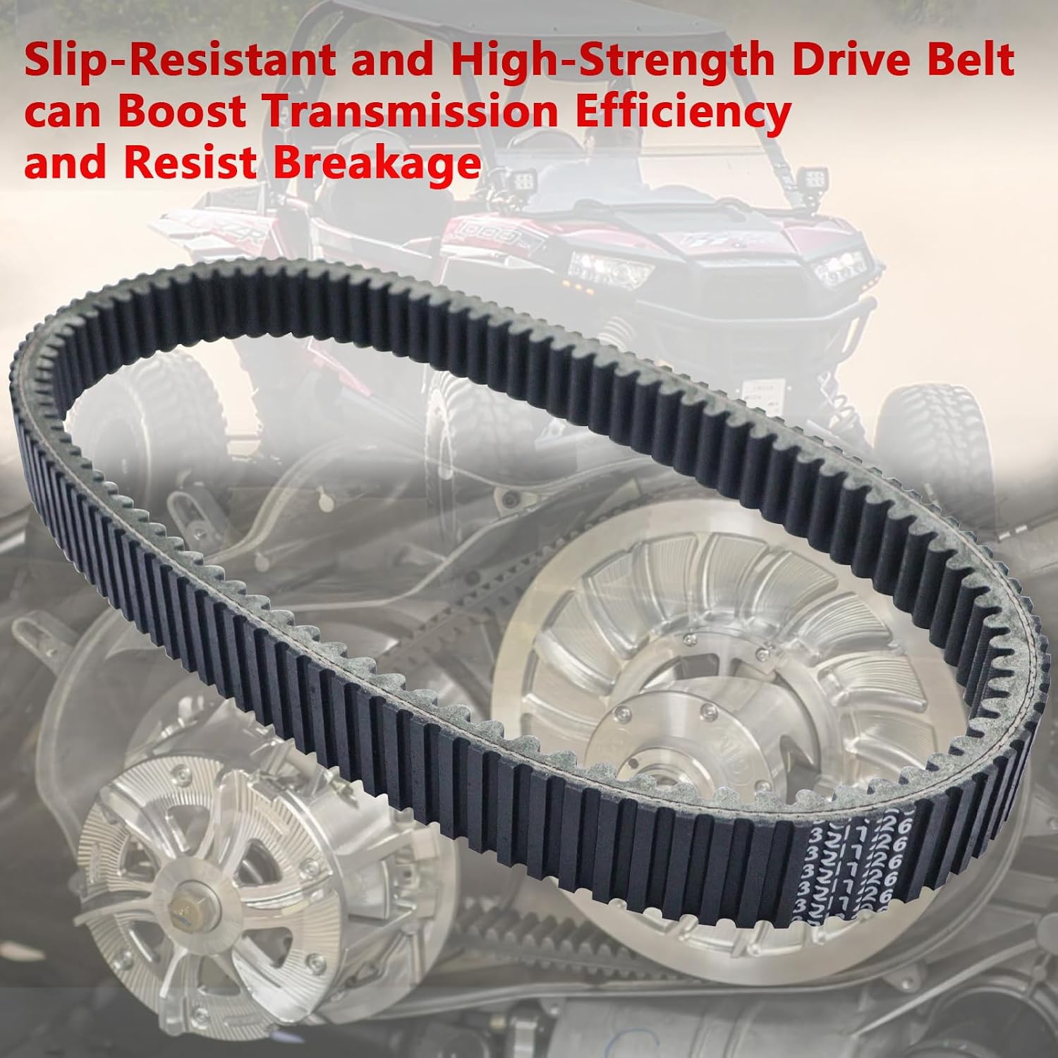 3211226 Drive Belt for Polaris RZR Pro R/Pro R 4 2022-2024, Premium, Ultimate, Dynamix, Sport Model Included, Replace 3211226, Heavy Duty CVT Belt for Polaris RZR Pro
