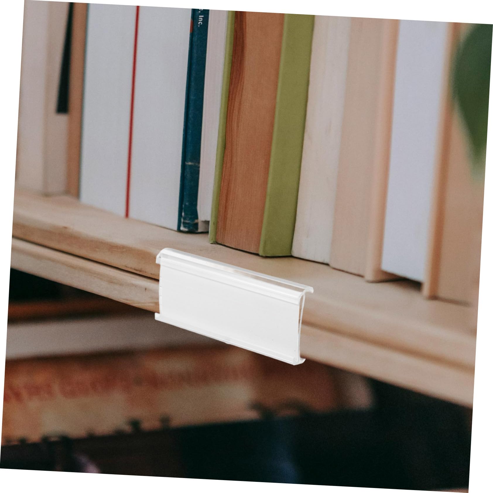HOMSFOU 100 pezzi Portaprezzi con Clip Supporto Cartellini Resistente per Scaffali Negozi Etichette Riutilizzabile Facile Installare
