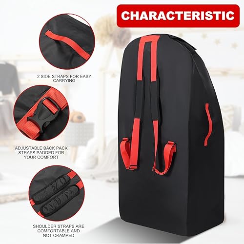 Miniatura 2 de LI'L ON THE GO Bolsa de cheques para cochecitos individuales y dobles, bolsa de cochecito para avión - Bolsa grande para cochecito de viaje de aire