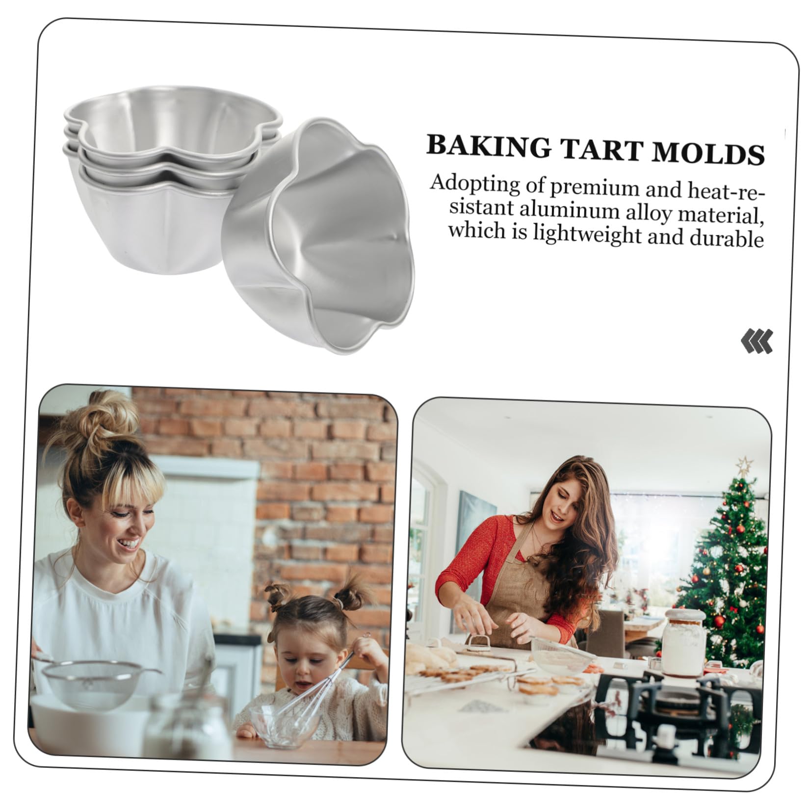 SHOWERORO 16piezas Moldes para Pudding y Flan De Antiadherente De Moldes Forma De Flor para Repostería para Tartas y Muffins Cocina y Pastelería