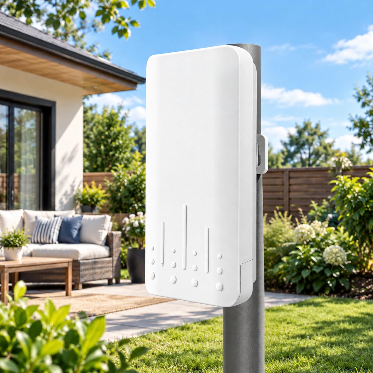 300Mbps WLAN Repeater Outdoor, WLAN Verstärker für Garten | Outdoor WLAN Verstärker für Terrasse, Hof und Außenbereich, IP65 , Repeater/AP/Router Modus, Outdoor Access Point mit PoE