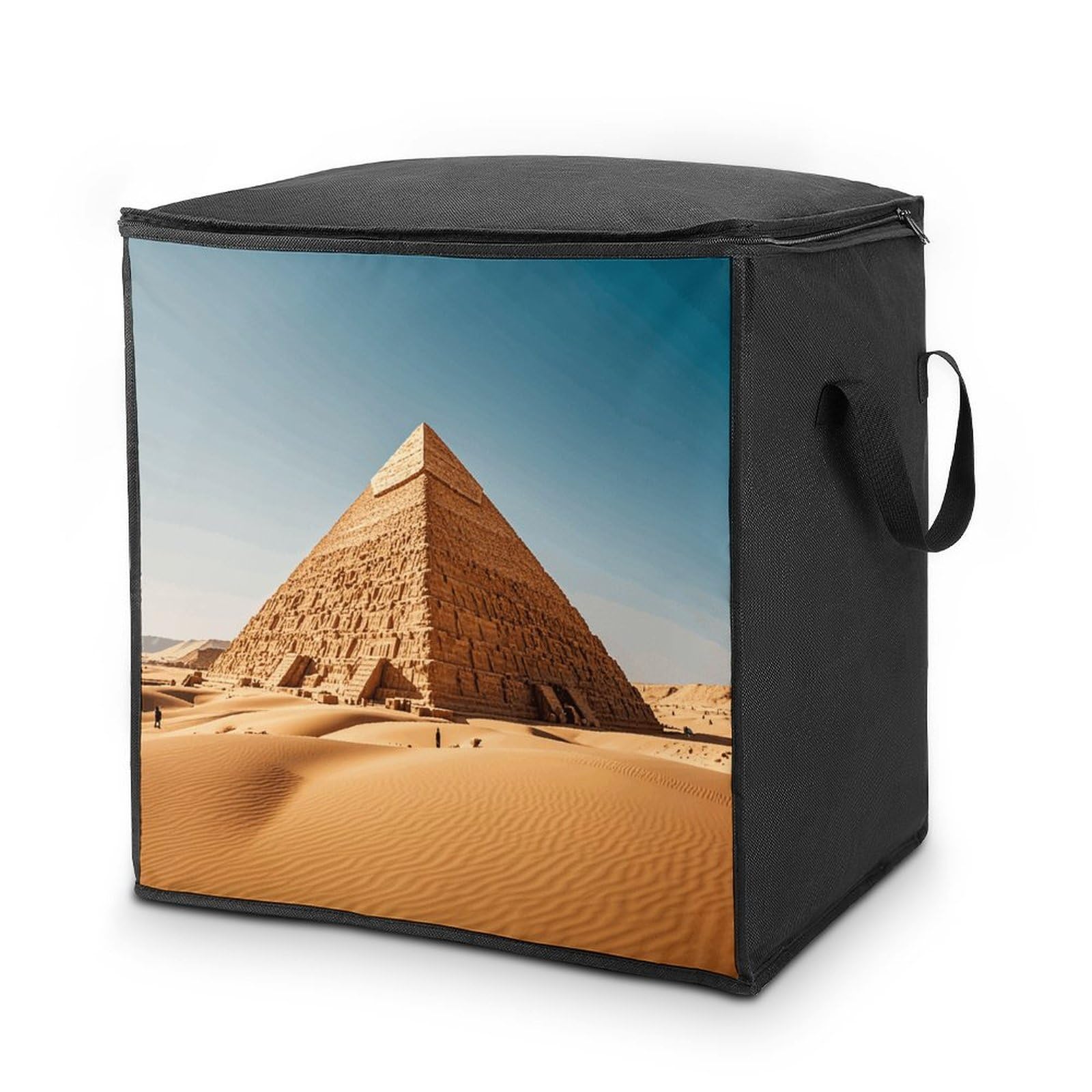Sac de rangement pour vêtements Pyramide égyptienne grand format robuste avec poignées placard