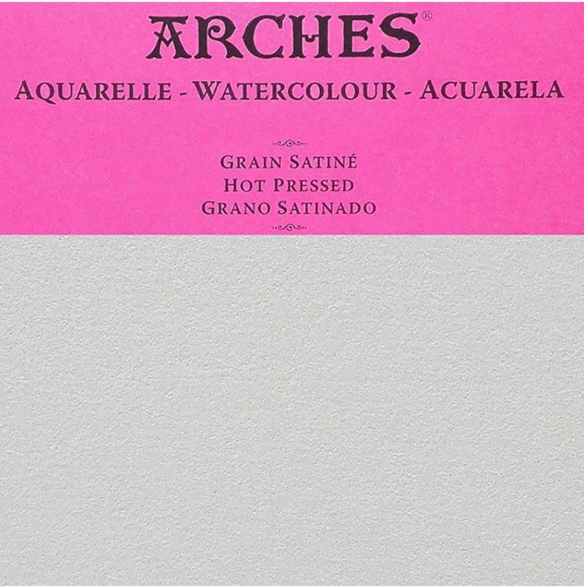 Arches Watercolor Paper Roll 51in x 10yd Natural White 100% Cotton Paper - 156lb Hot Press Watercolor Paper Roll - Arches Art Paper for Watercolor Gouache Ink Acrylic and More