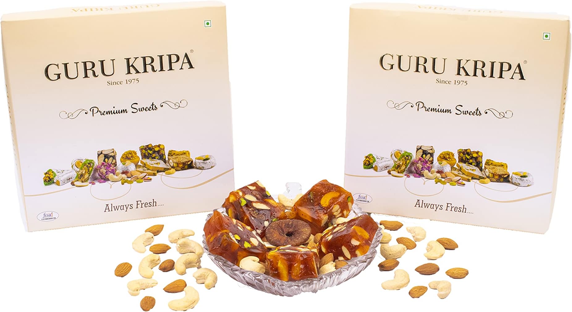 Guru Kripa Sion's Dry Fruit Mithai (Kaju Badam Halwa, 500g)