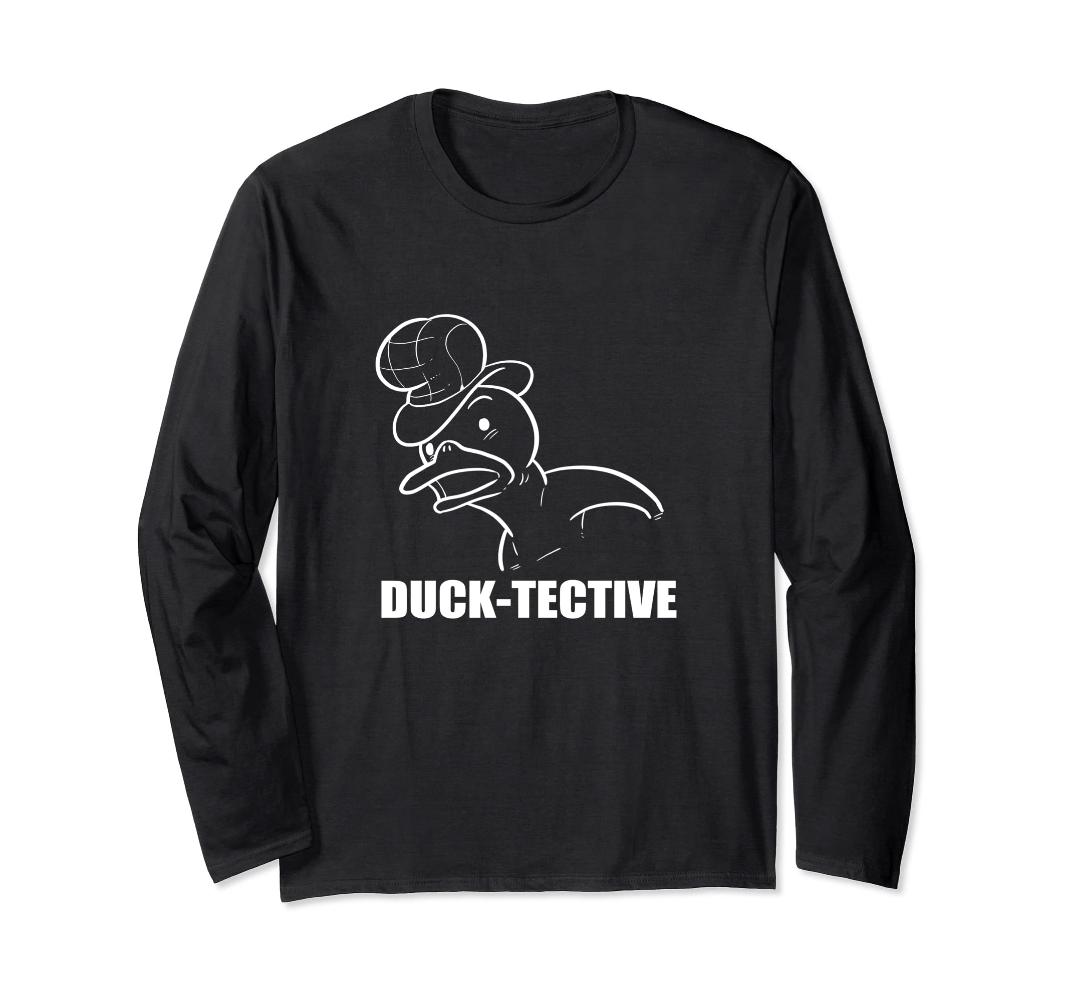 Duck-tective Funny Person Long Sleeve T-Shirt