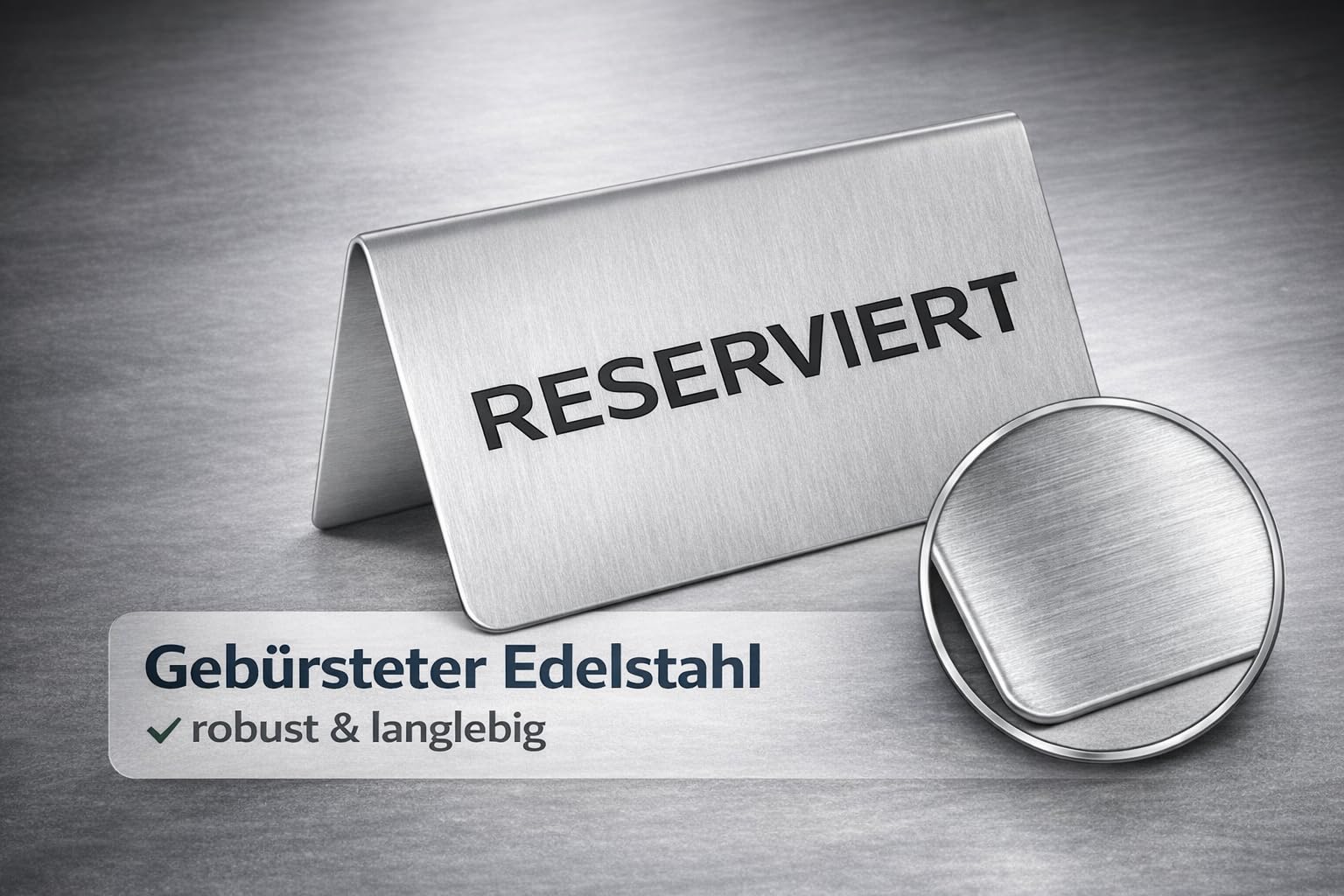 20 Stk. Reserviert-Schilder mit neuen Korken-Tischaufsteller für Gastronomie