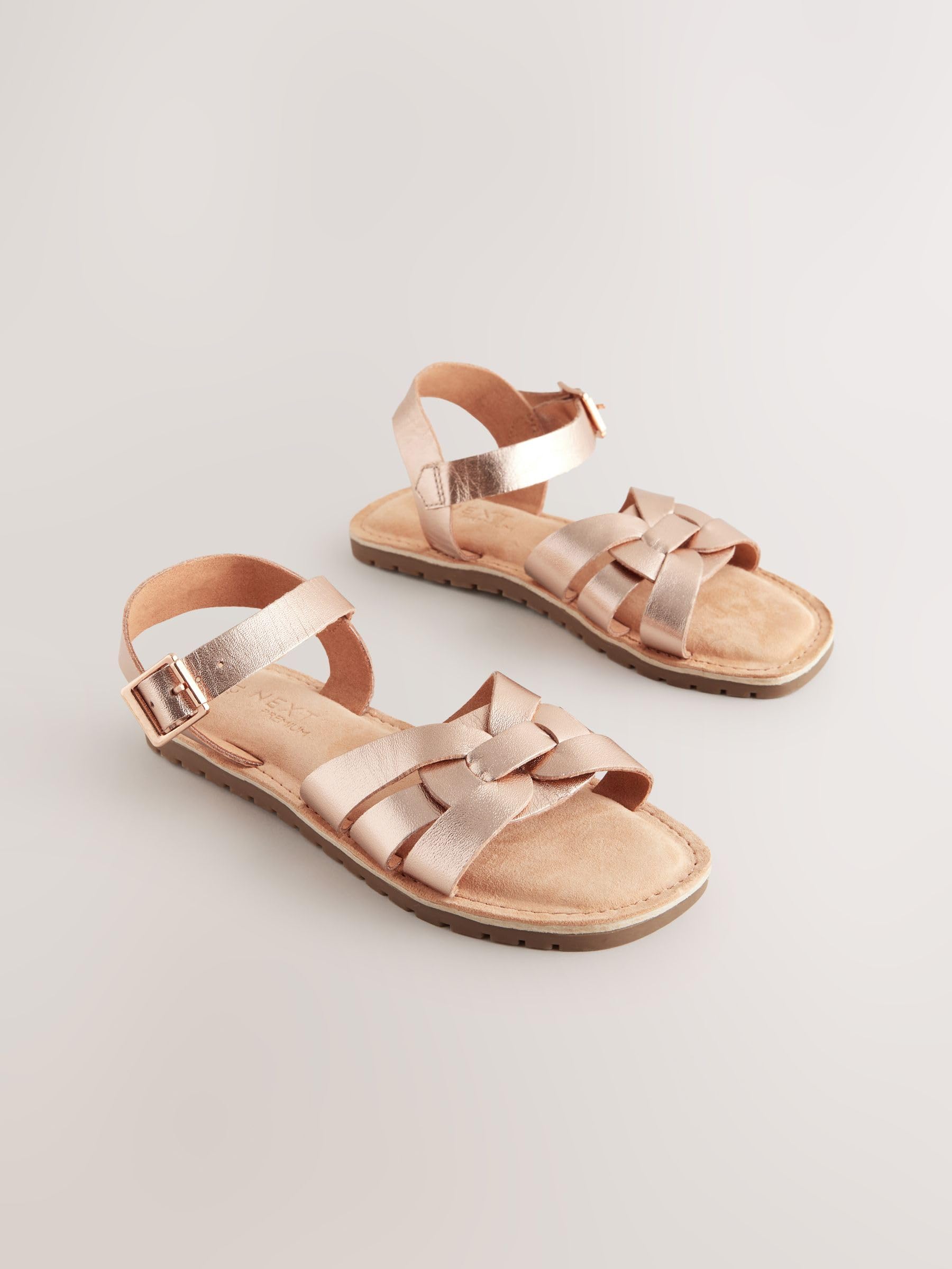 NEXT Fille Sandales tissée en cuir