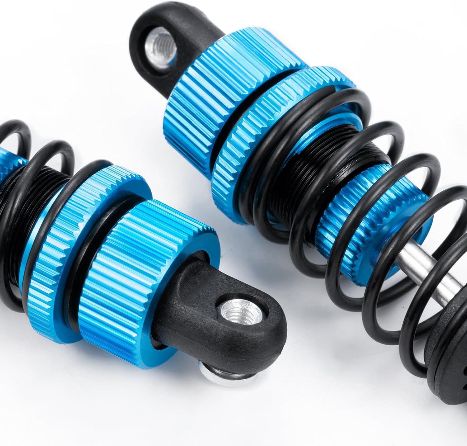 RC Aluminum Front & Rear Threaded Oil Shock Absorber Damper Suspension Set Compatible with Tamiya TT02 1/10 RC On Road Touring Car Upgrade Replacement Parts
