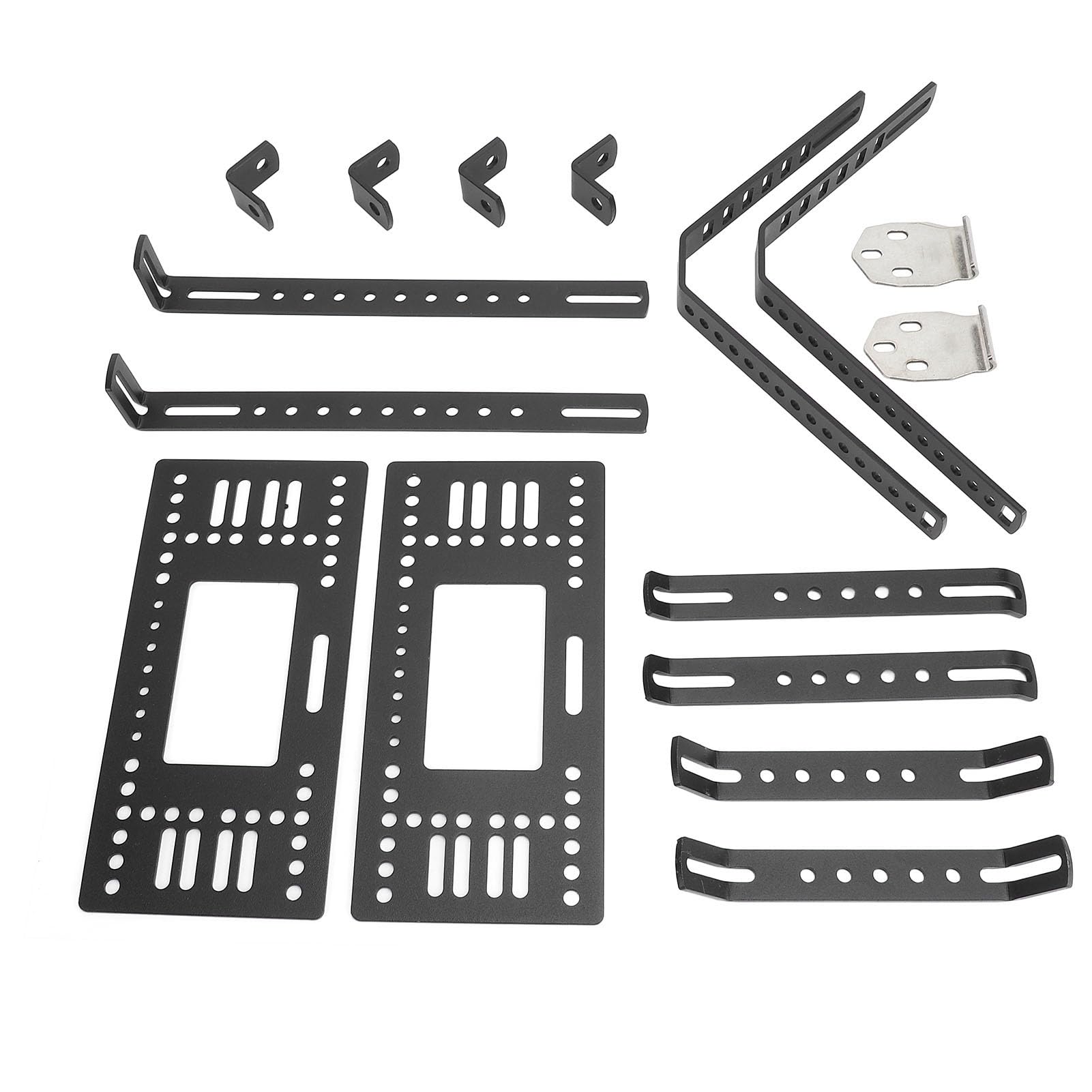 KIMISS Soporte de Caja Lateral para Motocicleta, Estante Portador Universal de Liberación Rápida de Aleación de Aluminio para Maletas de Equipaje de 18L